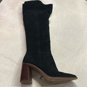 Black Suede Vince Camuto over the knee boot.  Gently worn (worn 4 times).